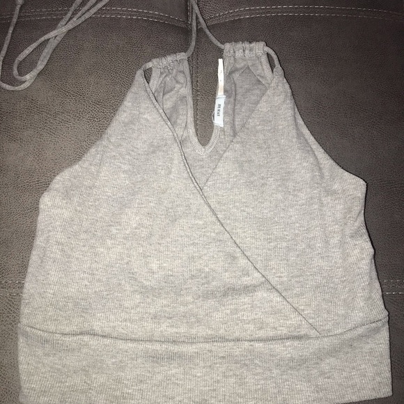 Grey Halter Top - Picture 2 of 3